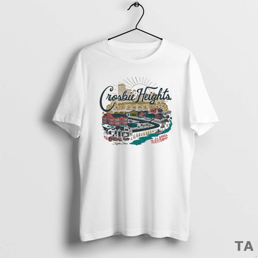 Top Crosbie Heights Tulsa Oklahoma Mythic Press T Shirt Sweater Hoodie, Sweatshirt | AU18TeeNovaLab.com