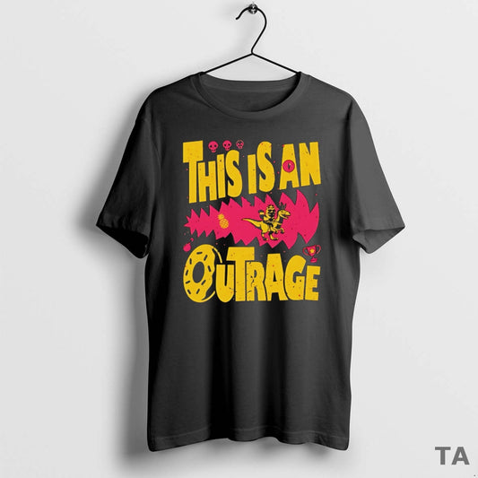 Top Dungeon Crawler Carl This Is An Outrage T Shirt Sweater Hoodie, Sweatshirt | AU18TeeNovaLab.com
