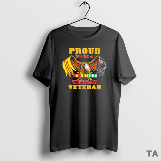 Top Eagle Proud To Be A Vietnam Veteran T Shirt Sweater Hoodie, Sweatshirt | AU18TeeNovaLab.com