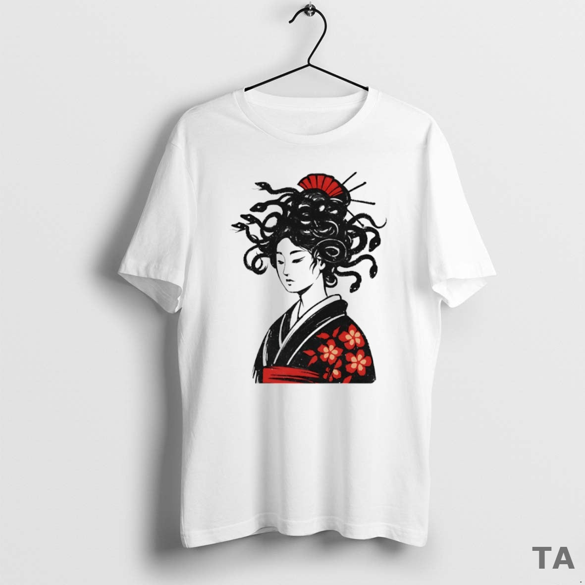 Top Geisha Mith Snake Hair Circle T Shirt Sweater Hoodie, Sweatshirt | AU18TeeNovaLab.com