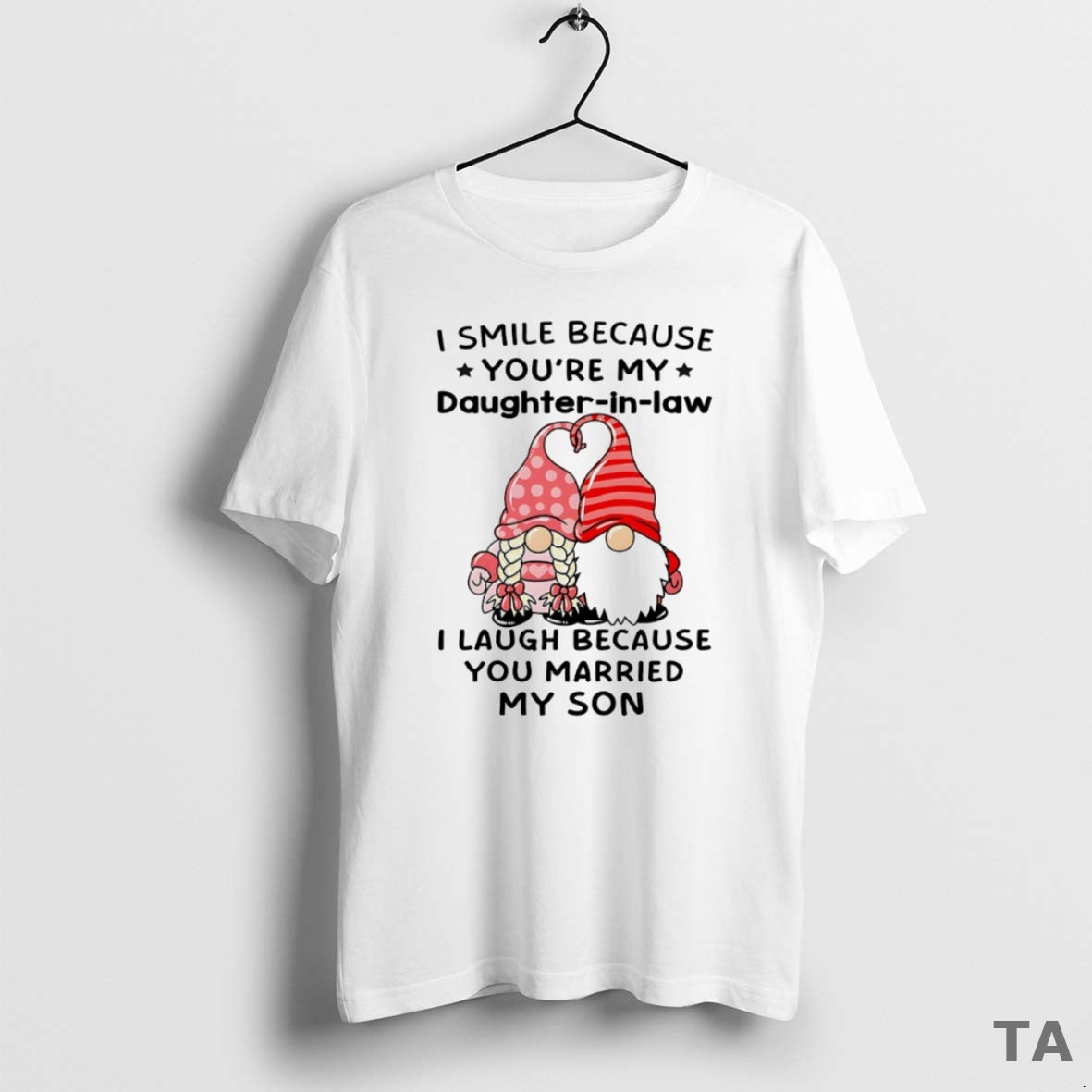 Top Gnome I Smile Because Youre My Daughter In Law Circle T Shirt Sweater Hoodie, Sweatshirt | AU18TeeNovaLab.com
