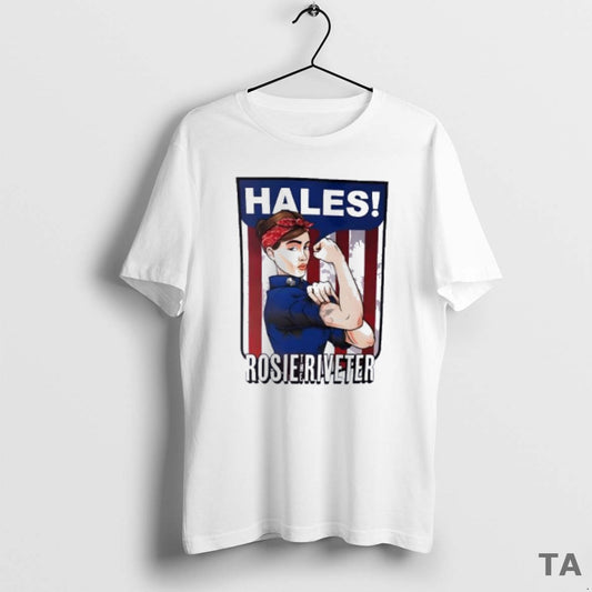 Top Hales Rosie The Riveter Strong Girl Posing Muscle T Shirt Sweater Hoodie, Sweatshirt | AU18TeeNovaLab.com