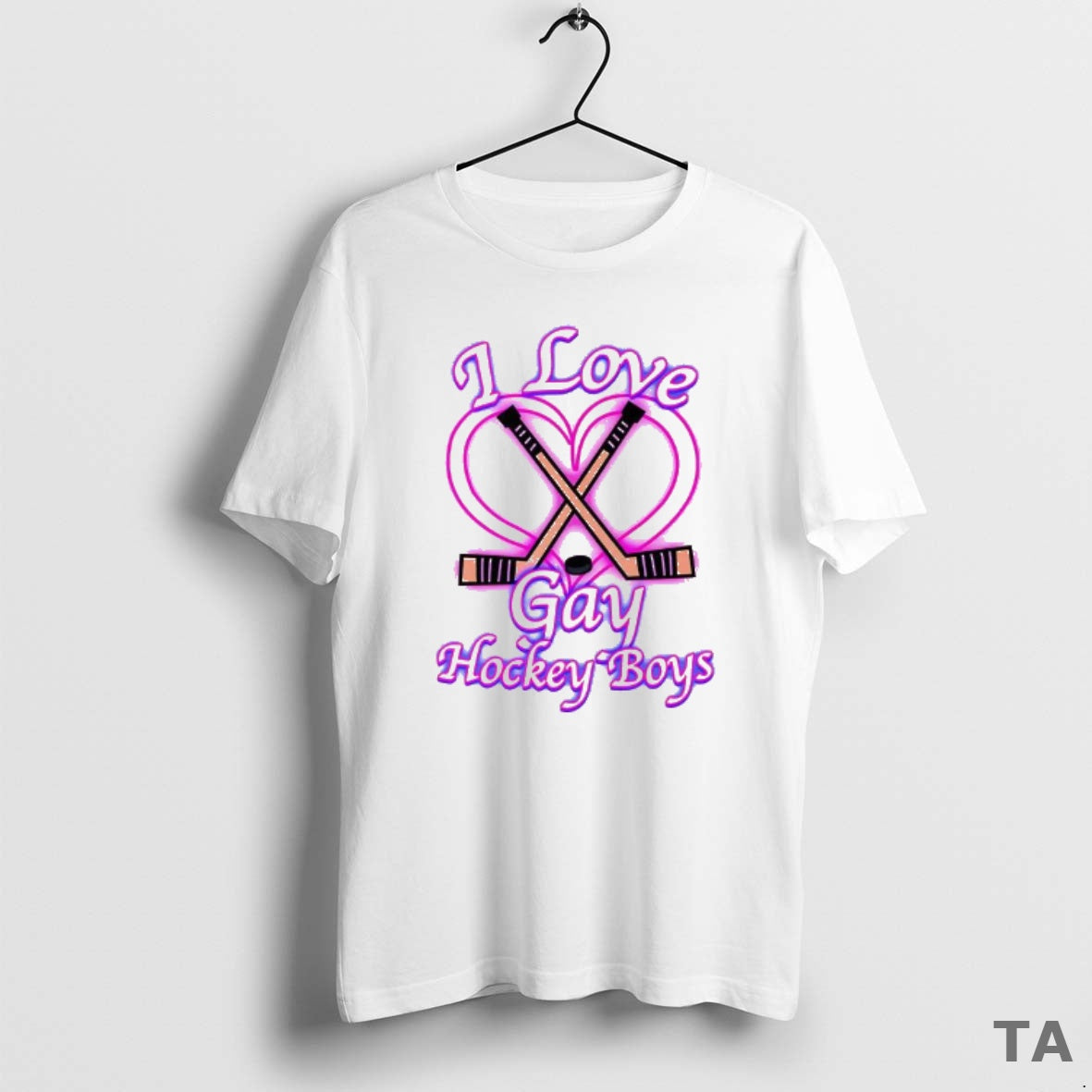 Top I Love Gay Hockey Boys Heated Rivalry Romantic T Shirt Sweater Hoodie, Sweatshirt | AU18TeeNovaLab.com