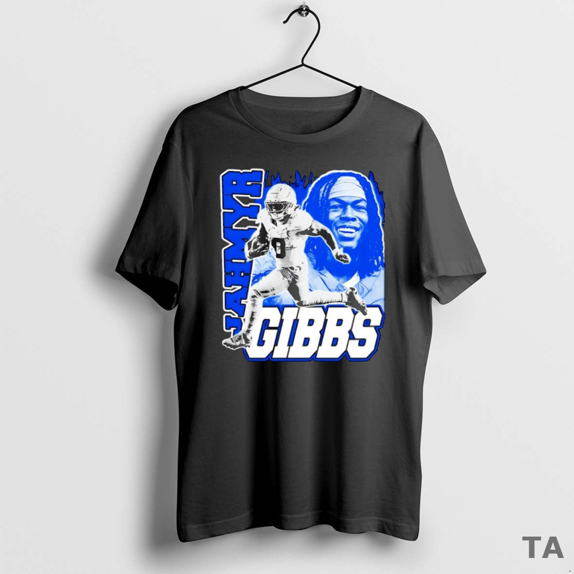 Top Jahmyr Gibbs Detroit Lions Football Graphic T Shirt Sweater Hoodie, Sweatshirt | AU18TeeNovaLab.com