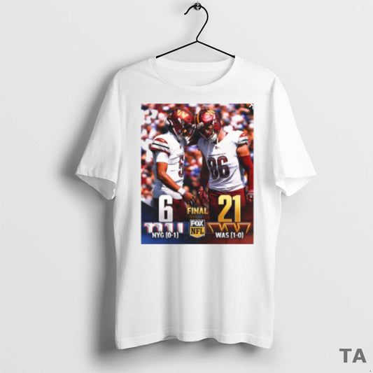 Top Jayden Daniels Washington Commanders 21 6 New York Giants September 7 2025 Final Score