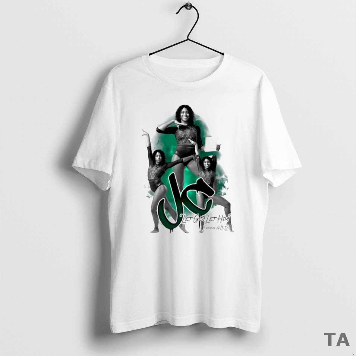 Top Jazlynn Chism Let Go Let Him Graphic Circle T Shirt Sweater Hoodie, Sweatshirt | AU18TeeNovaLab.com