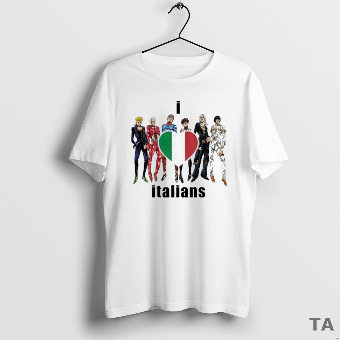 Top Jojos Bizarre Adventure I Love Italians T Shirt Sweater Hoodie, Sweatshirt | AU18TeeNovaLab.com