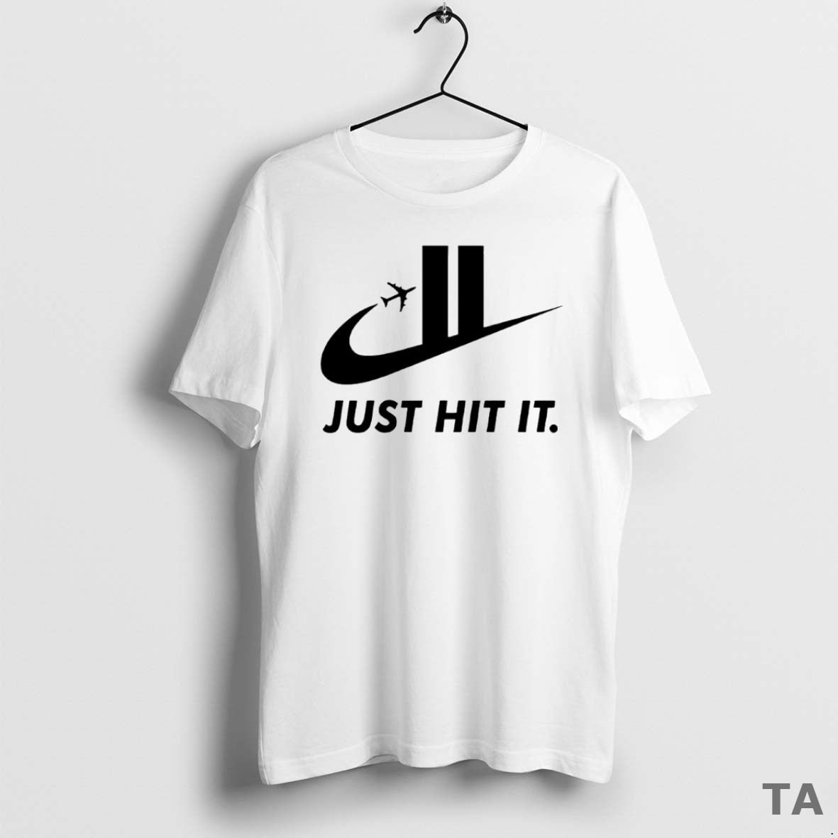 Top Just Hit It 9 11 Logo Parody Circle T Shirt Sweater Hoodie, Sweatshirt | AU18TeeNovaLab.com