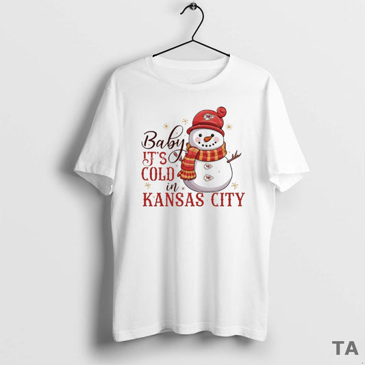 Top Kansas City Chiefs Baby Its Cold In Kansas City Circle T Shirt Sweater Hoodie, Sweatshirt | AU18TeeNovaLab.com