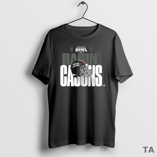 Top Louisiana Ragin Cajuns 2025 68 Ventures Bowl Helmet Bound T Shirt Sweater Hoodie, Sweatshirt | AU18TeeNovaLab.com