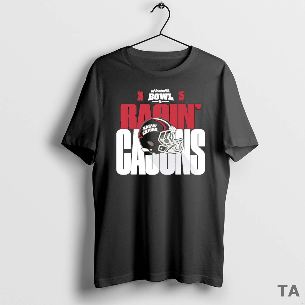 Top Louisiana Ragin Cajuns 2025 68 Ventures Bowl Helmet T Shirt Sweater Hoodie, Sweatshirt | AU18TeeNovaLab.com