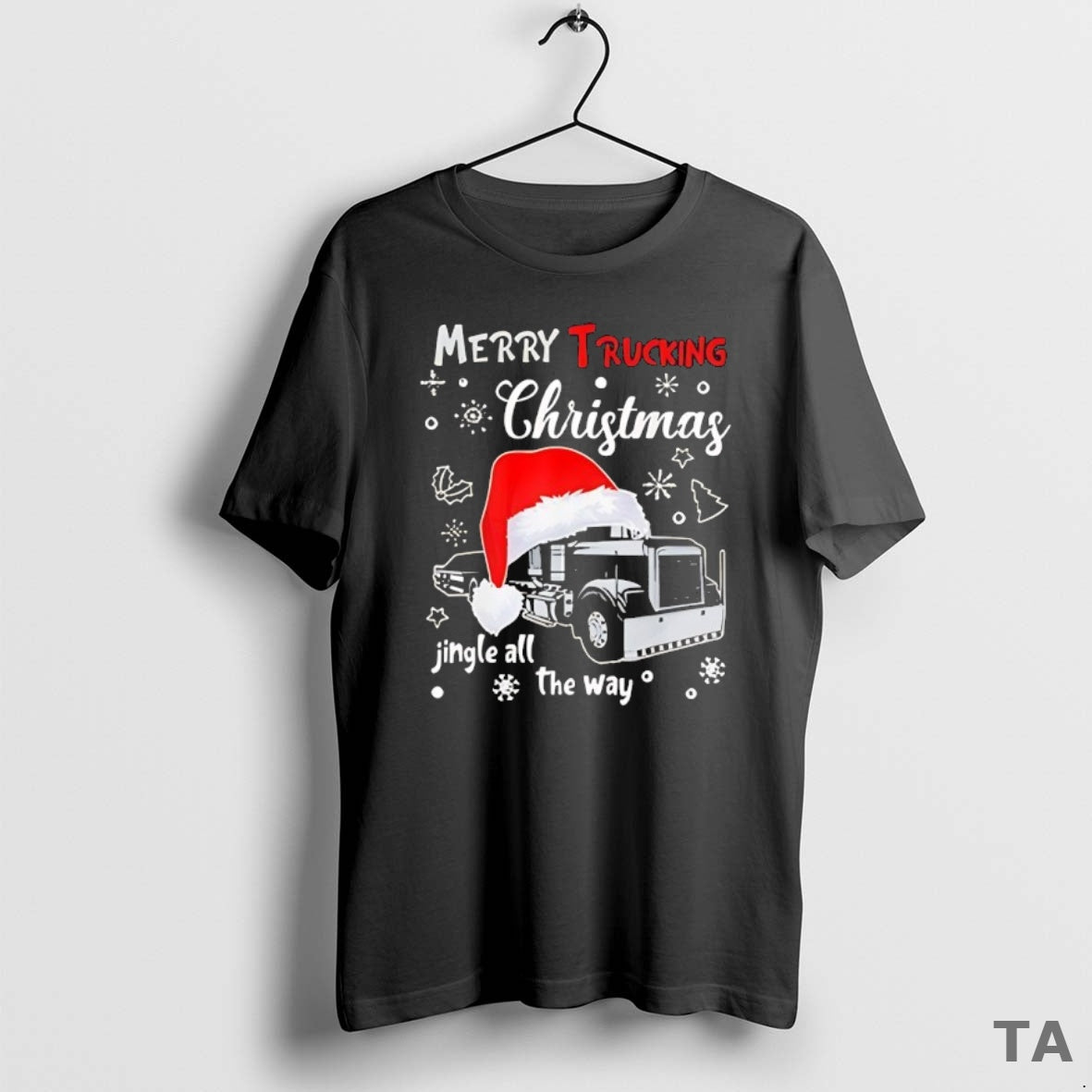 Top Merry Trucking Christmas Jingle Al The Way T Shirt Sweater Hoodie, Sweatshirt | AU18TeeNovaLab.com
