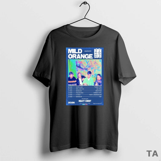 Top Mild Orange Tour March 2026 Heavy Chest T Shirt Sweater Hoodie, Sweatshirt | AU18TeeNovaLab.com