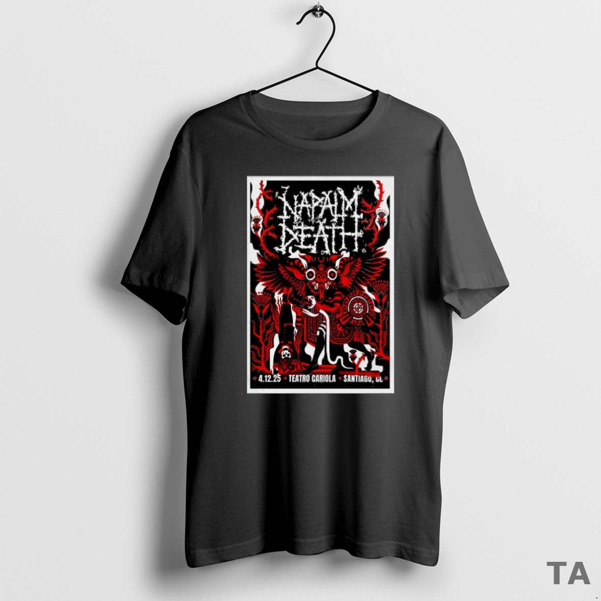 Top Napalm Death Teatro Cariola On December 4 2025 In Santiago Chile T Shirt Sweater Hoodie, Sweatshirt | AU18TeeNovaLab.com