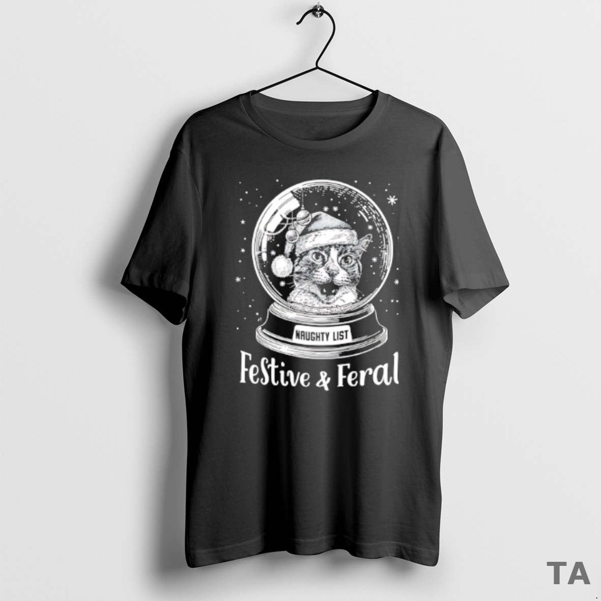 Top Naughty List Festive And Feral Meryy Christmas T Shirt Sweater Hoodie, Sweatshirt | AU18TeeNovaLab.com