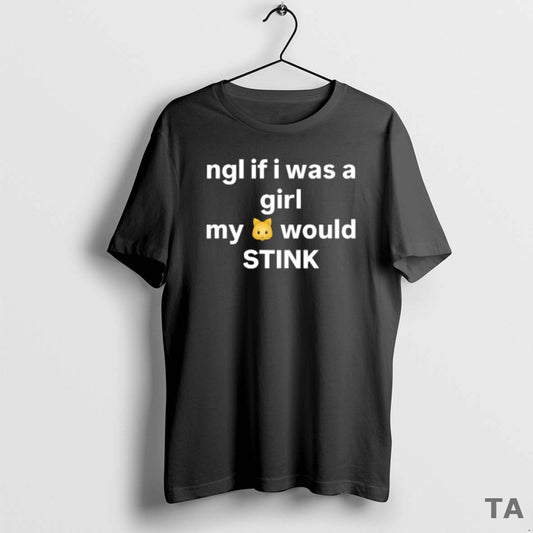 Top Ngl If I Was A Girl My Cat Would Stink T Shirt Sweater Hoodie, Sweatshirt | AU18TeeNovaLab.com