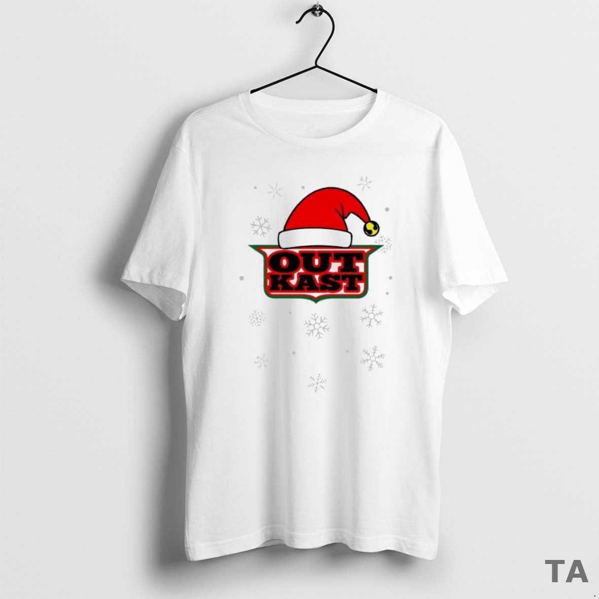Top Outkast Santa Hat Christmas Logo T Shirt Sweater Hoodie, Sweatshirt | AU18TeeNovaLab.com