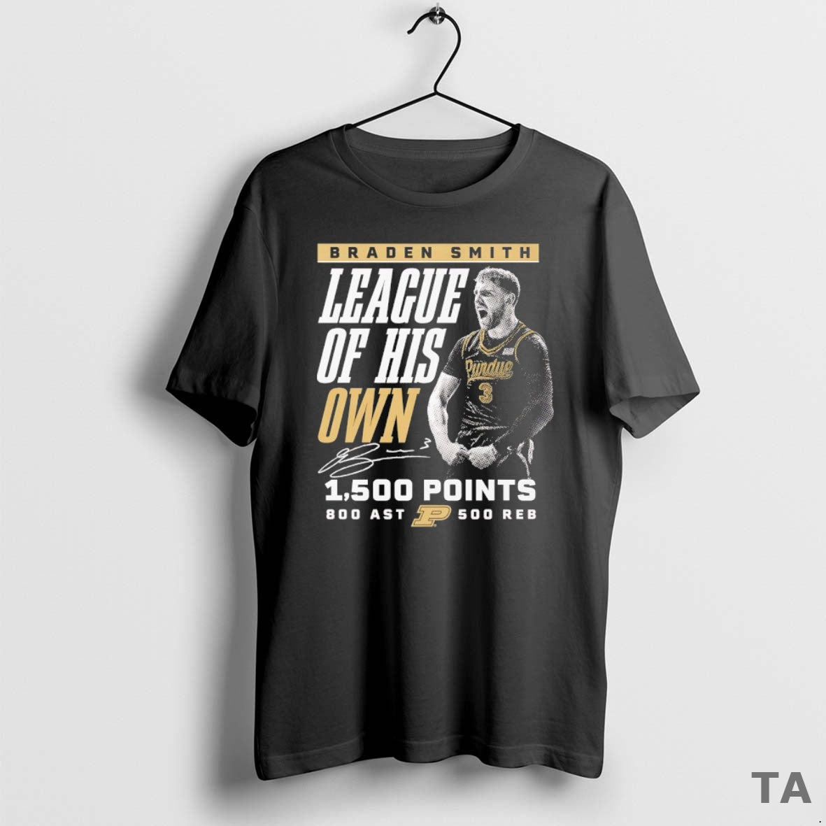 Top Purdue Boilermakers Braden Smith League Of His Own 1500 Points T Shirt Sweater Hoodie, Sweatshirt | AU18TeeNovaLab.com