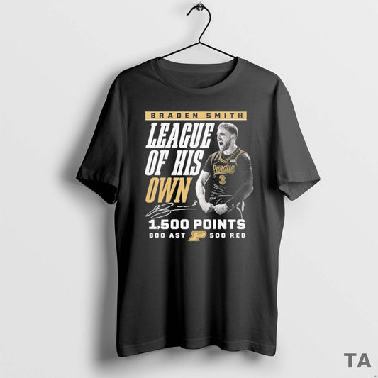Top Purdue Boilermakers Braden Smith League Of His Own 1500 Points T Shirt Sweater Hoodie, Sweatshirt | AU18TeeNovaLab.com