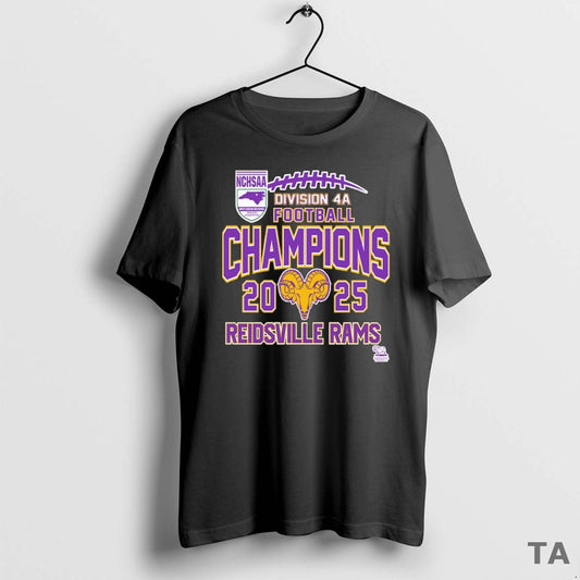 Top Reidsville Rams Nchsaa Division 4a Football Champions 2025 T Shirt Sweater Hoodie, Sweatshirt | AU18TeeNovaLab.com