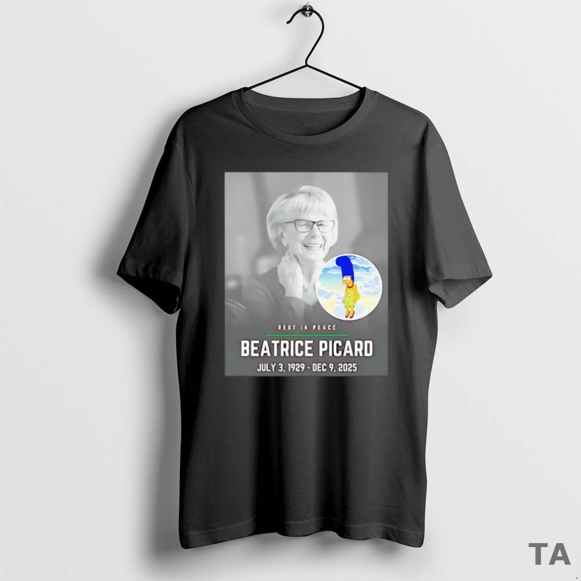 Top Rest In Peace Beatrice Picard July 3 1929 Ded 9 2025 T Shirt Sweater Hoodie, Sweatshirt | AU18TeeNovaLab.com