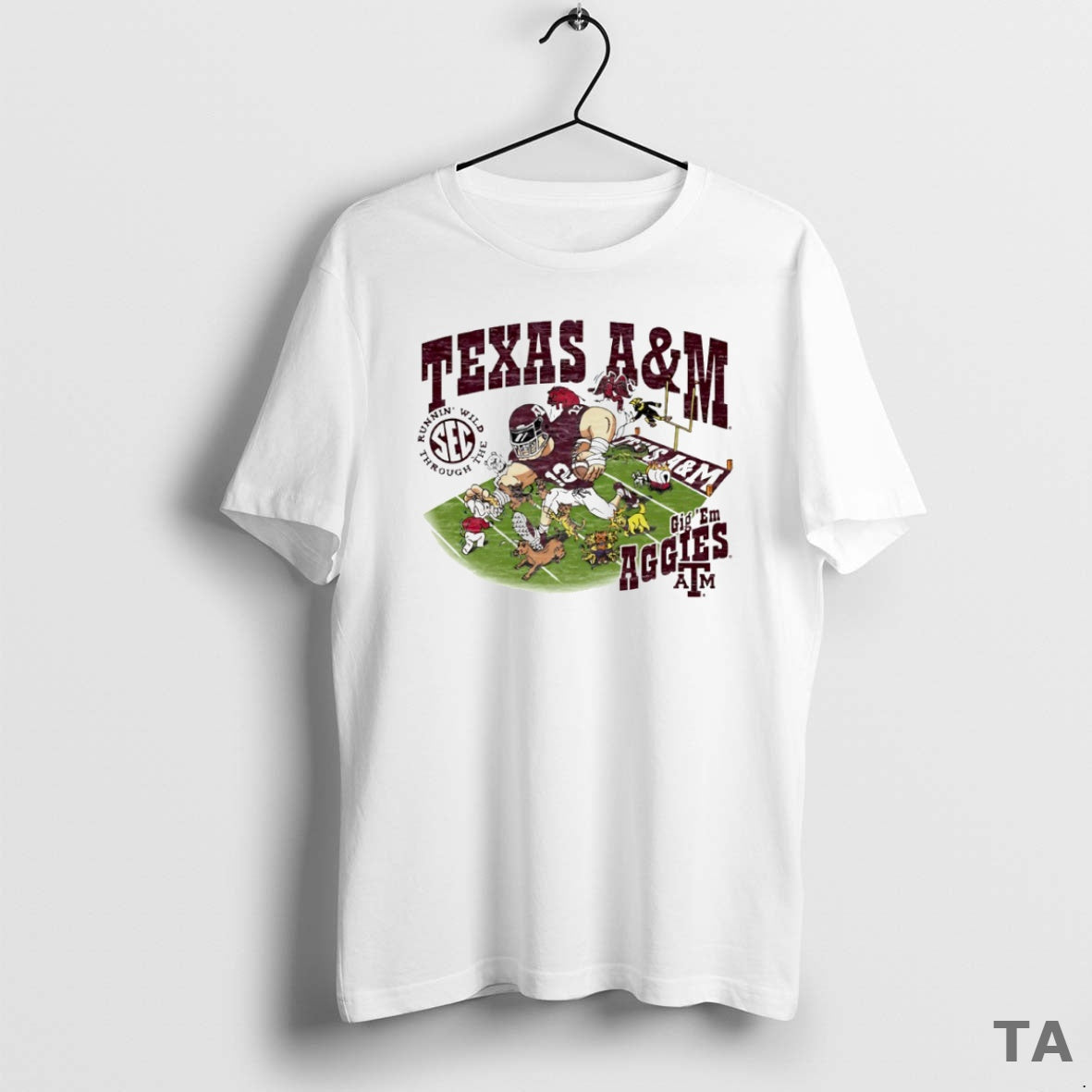 Top Runnin Wild Sec Cig Em Texas A And M Aggies Mascot Running Circle T-Shirts, Hoodie, Sweatshirt | AU18TeeNovaLab.com