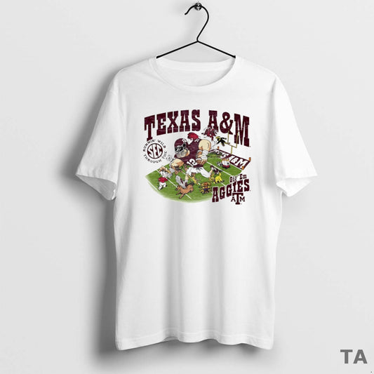 Top Runnin Wild Sec Cig Em Texas A And M Aggies Mascot Running Circle T-Shirts, Hoodie, Sweatshirt | AU18TeeNovaLab.com