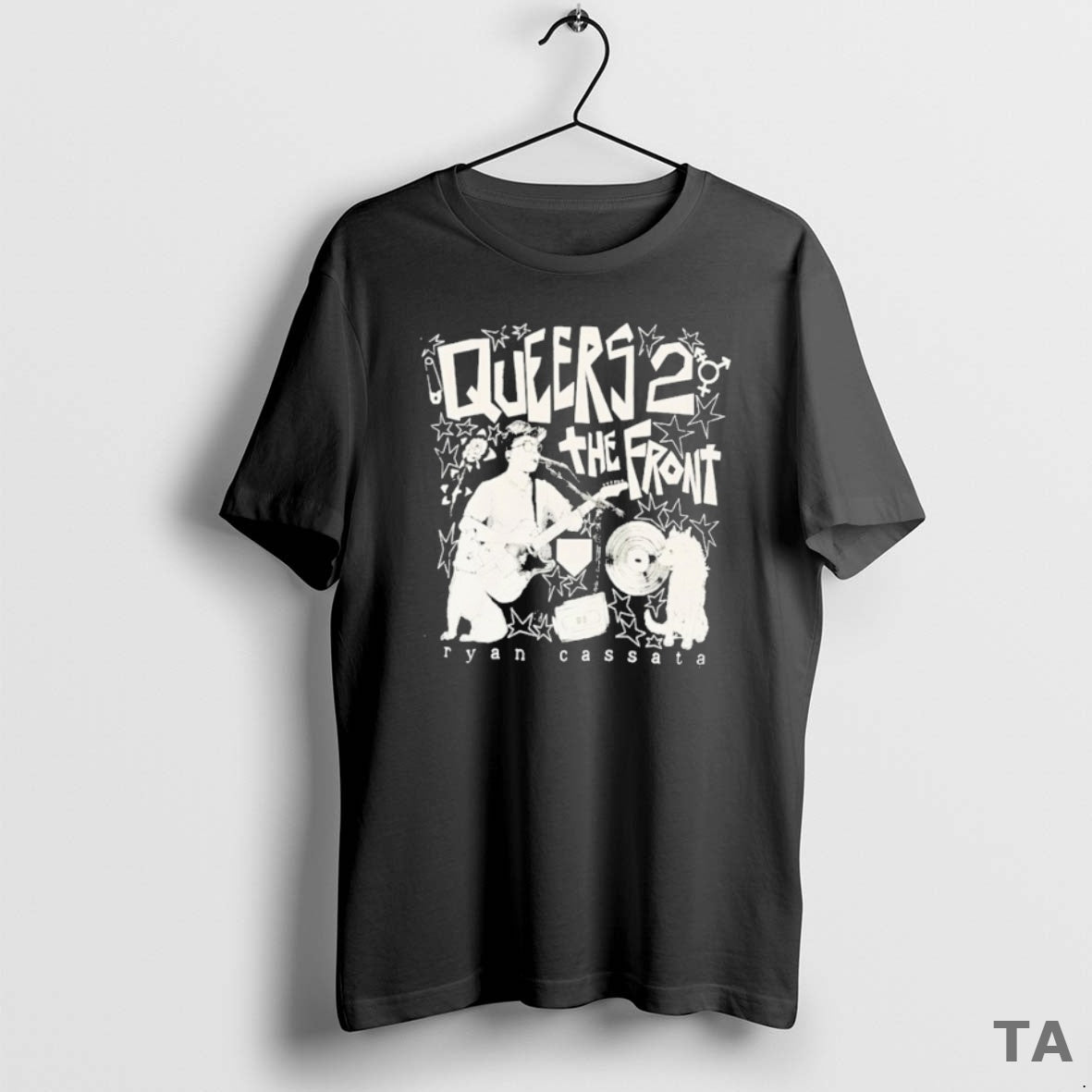 Top Ryan Cassata Queers To The Front T Shirt Sweater Hoodie, Sweatshirt | AU18TeeNovaLab.com
