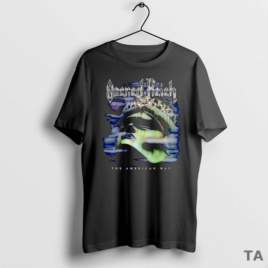 Top Sacred Reich The American Way T Shirt Sweater Hoodie, Sweatshirt | AU18TeeNovaLab.com