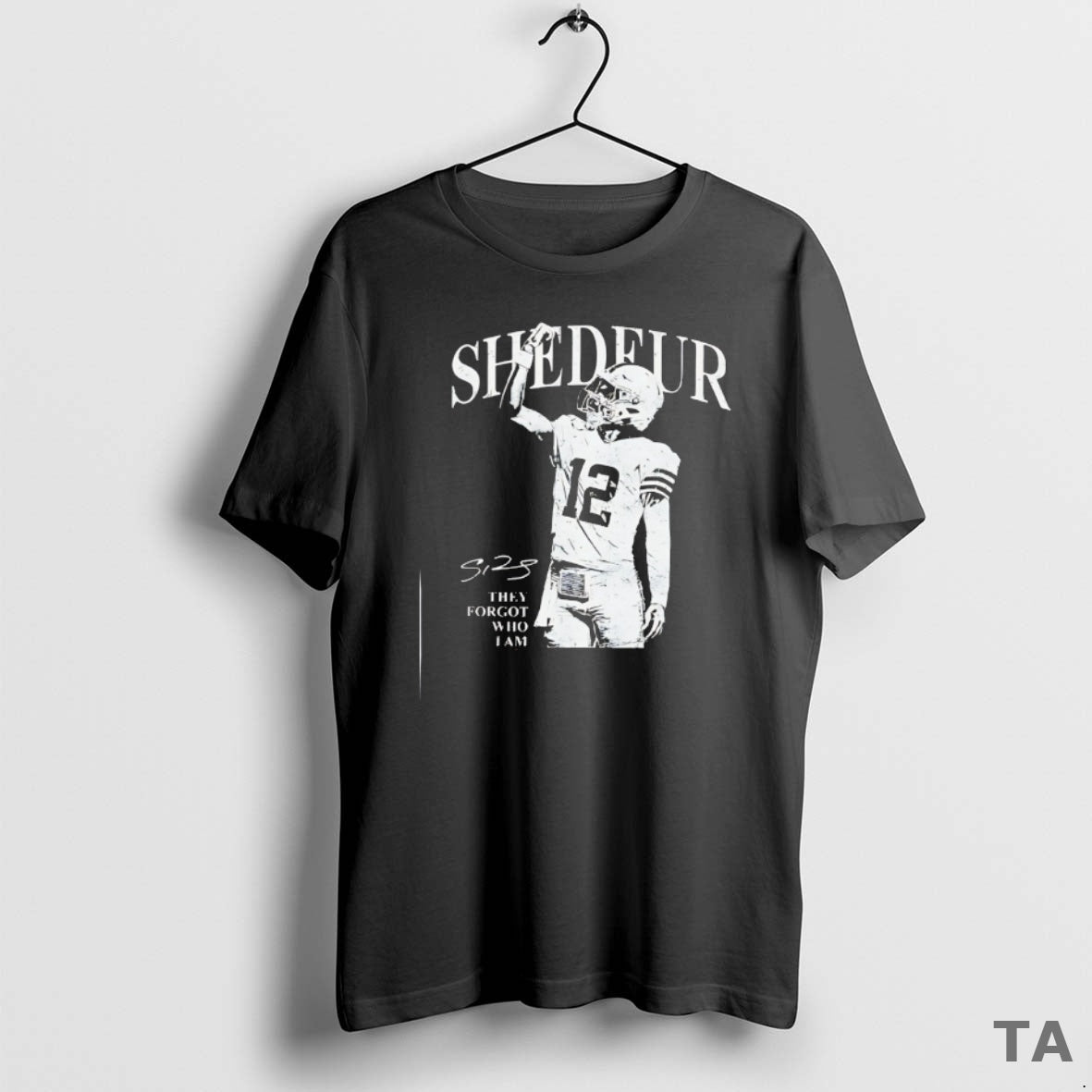 Top Shedeur Sanders 12 Cleveland Browns Football They Forgot Who I Am T Shirt Sweater Hoodie, Sweatshirt | AU18TeeNovaLab.com
