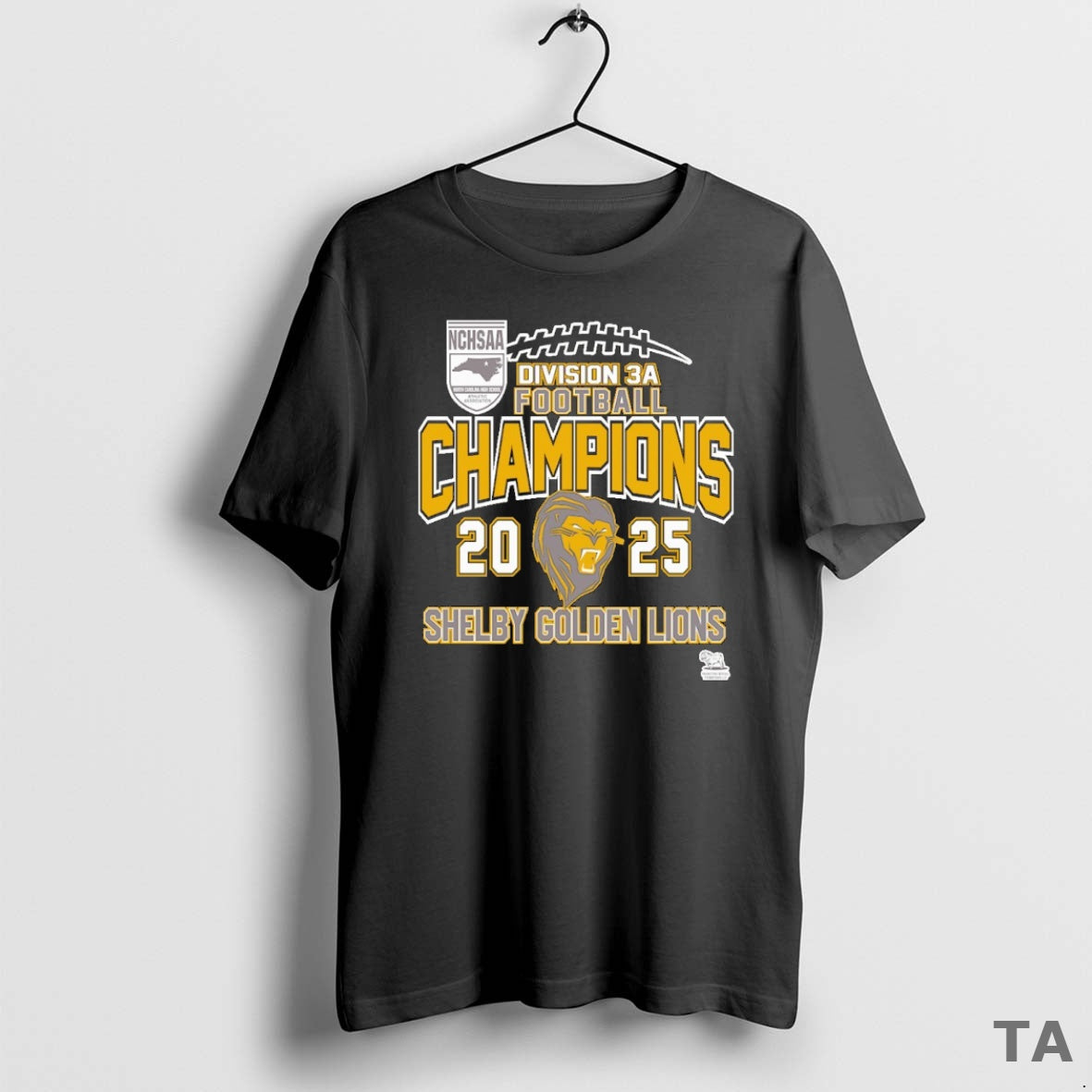 Top Shelby Golden Lions Nchsaa Division 3a Football Champions 2025 T Shirt Sweater Hoodie, Sweatshirt | AU18TeeNovaLab.com