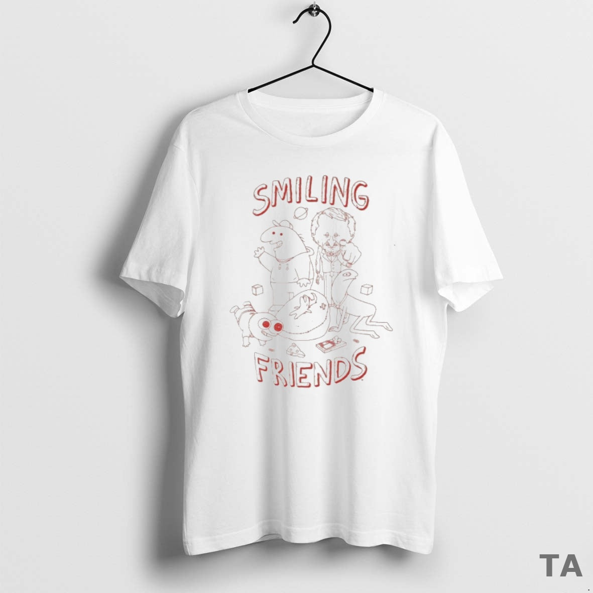 Top Smiling Friends Group Line T Shirt Sweater Hoodie, Sweatshirt | AU18TeeNovaLab.com