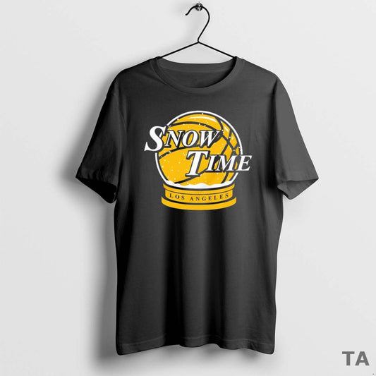 Top Snow Time Los Angeles Lakers Snow Globe T Shirt Sweater Hoodie, Sweatshirt | AU18TeeNovaLab.com