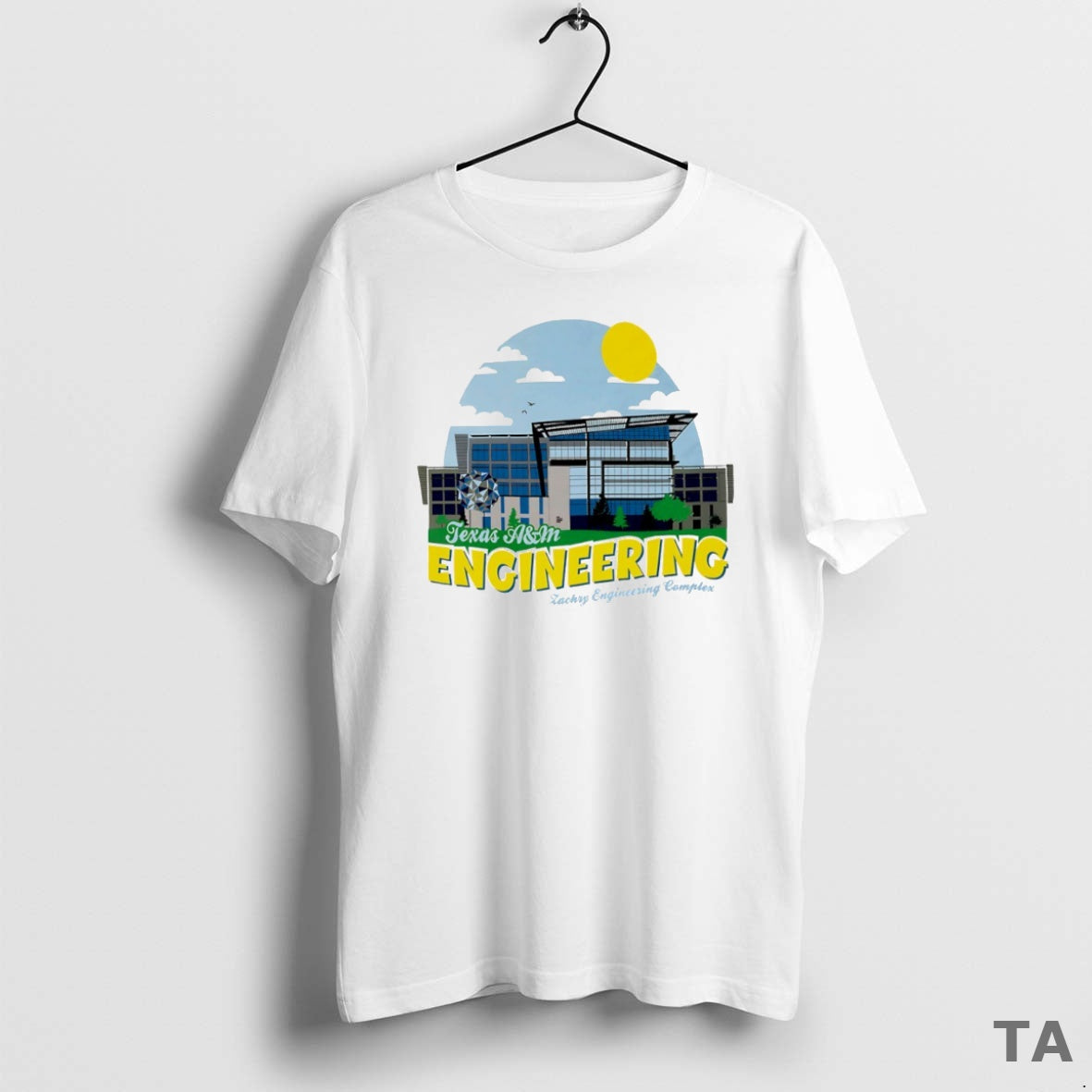 Top Texas A And M Aggies Engineering Zachry Engineering Complex Circle T Shirt Sweater Hoodie, Sweatshirt