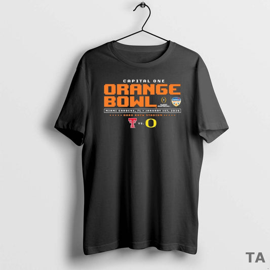 Top Texas Tech Vs Oregon 2025 Orange Bowl T Shirt Sweater Hoodie, Sweatshirt | AU18TeeNovaLab.com