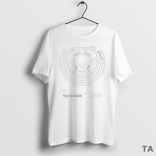 Top The Coliseum Oakland California Stadium Circle T Shirt Sweater
