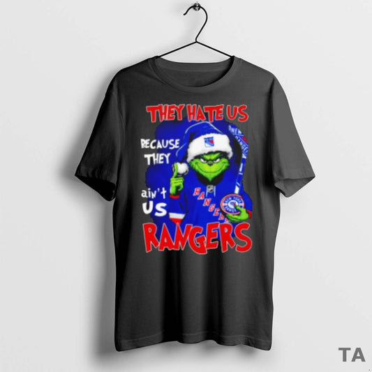 Top The Grinch They Hate Us Because They Aint Us New York Rangers Christmas