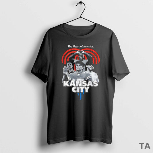 Top The Heart Of America Kansas City Chiefs T Shirt Sweater Hoodie, Sweatshirt | AU18TeeNovaLab.com