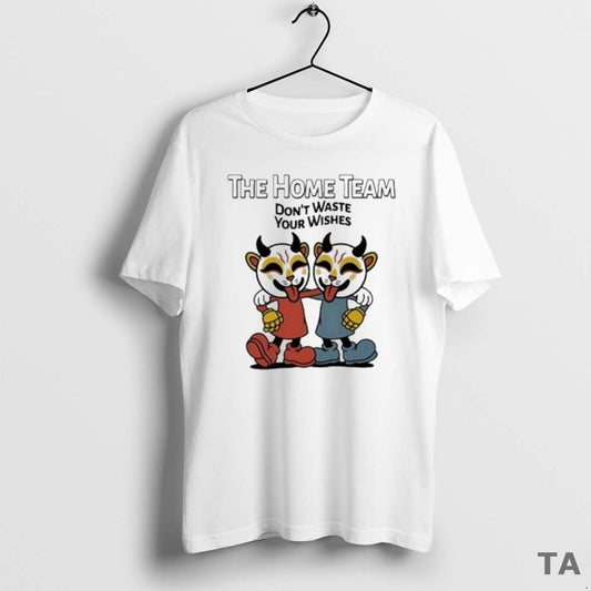 Top The Home Team Dont Waste Your Wishes Cuphead T Shirt Sweater Hoodie, Sweatshirt | AU18TeeNovaLab.com