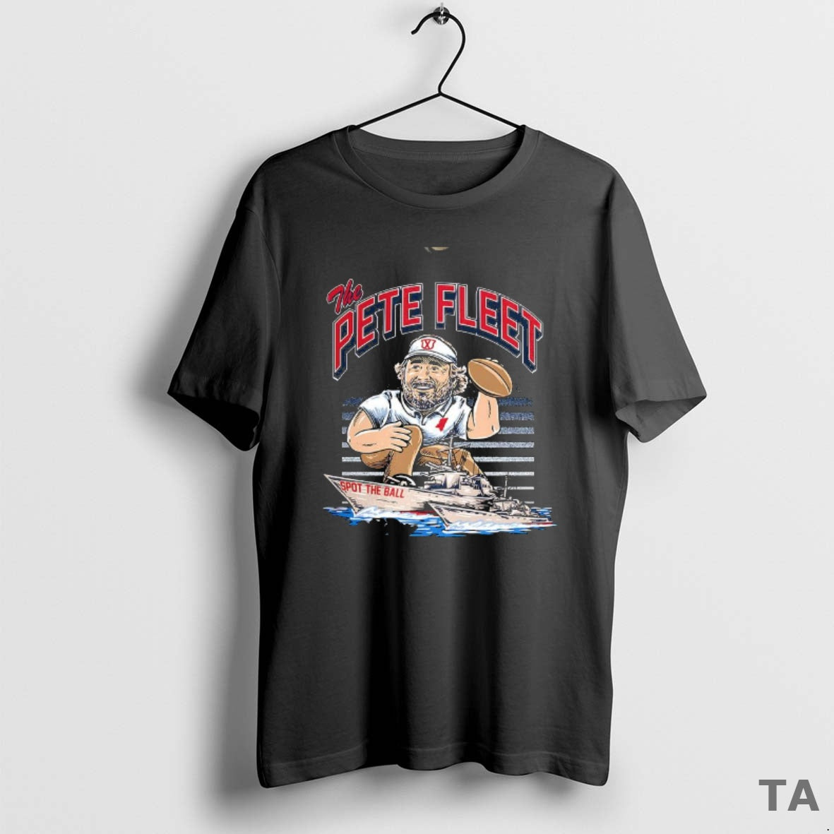 Top The Pete Fleet Curved Spot The Ball Football Mascot T Shirt Sweater Hoodie, Sweatshirt | AU18TeeNovaLab.com