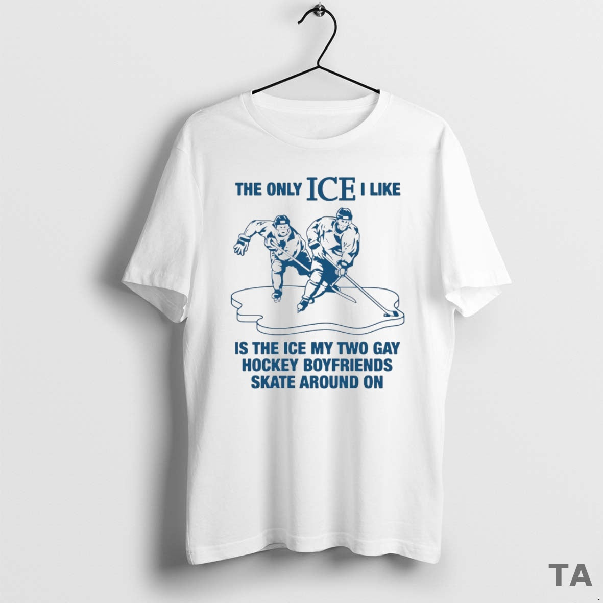 Top The Only Ice I Like Is The Ice My Two Gay Hockey Boyfriends Skate T-Shirts, Hoodie, Sweatshirt | AU18TeeNovaLab.com