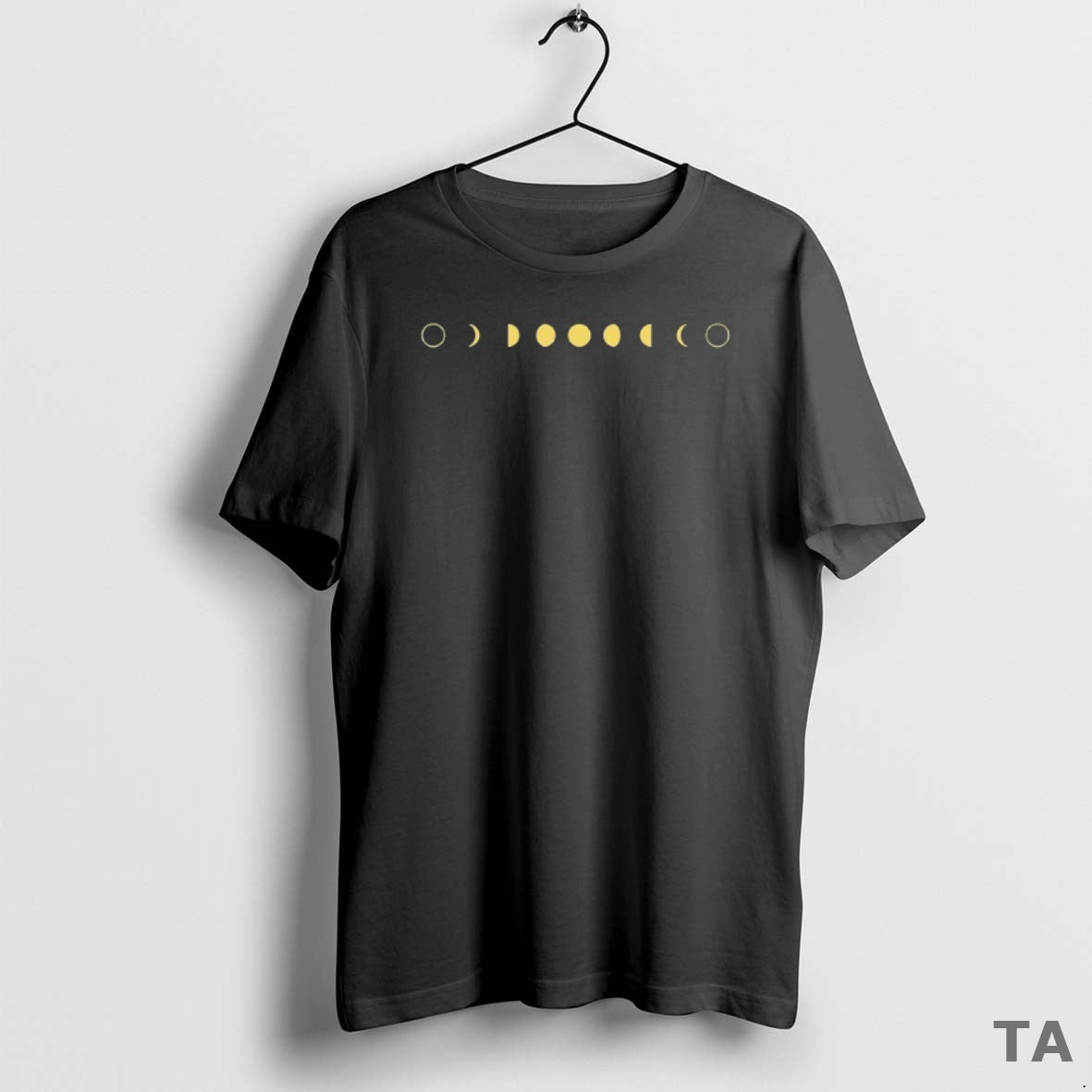 Top Two Wolves Wine Moon Phase T Shirt Sweater Hoodie, Sweatshirt | AU18TeeNovaLab.com