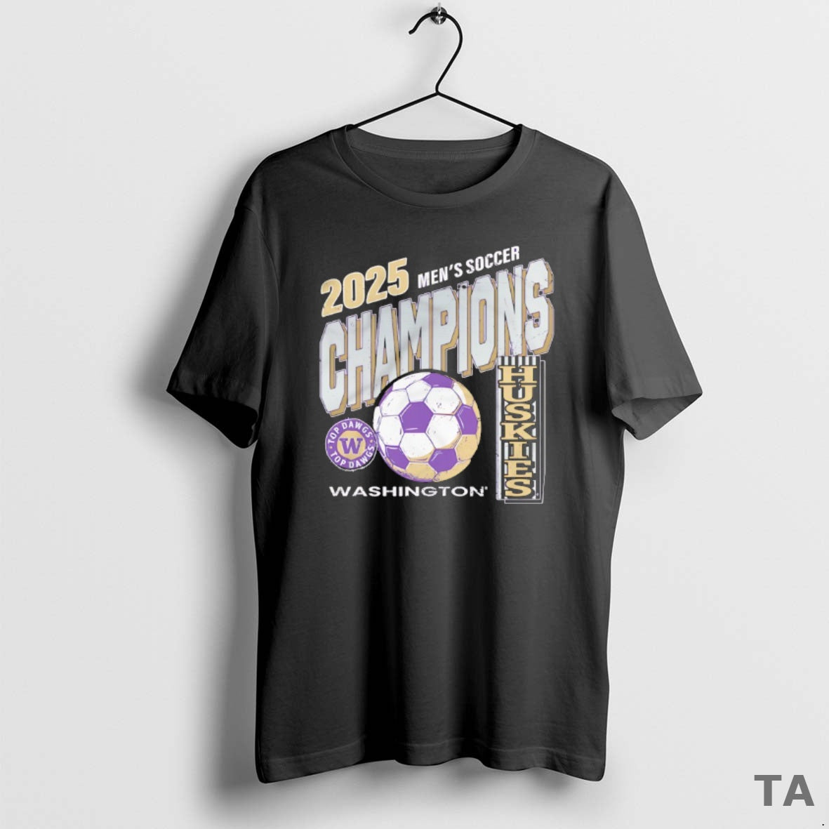 Top Washington Huskies Mens Soccer 2025 Champions T Shirt Sweater Hoodie, Sweatshirt | AU18TeeNovaLab.com