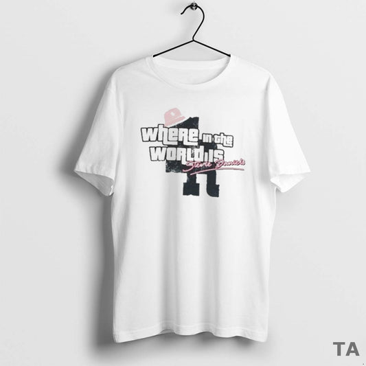Top Where In The World Is Stevie Daniels T Shirt Sweater Hoodie, Sweatshirt | AU18TeeNovaLab.com