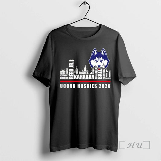 Trending 2026 Uconn Huskies All Names City Skyline T-Shirts, Hoodie, Sweatshirt | AU18TeeNovaLab.com