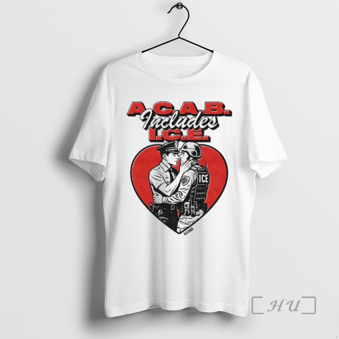 Trending Acab Includes Ice Anti Police Heart Shape T-Shirts, Hoodie, Sweatshirt | AU18TeeNovaLab.com