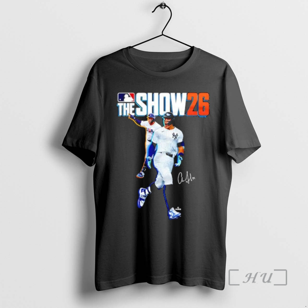 Trending Aaron Judge Mlb The Show 26 Signature Graphic T-Shirts, Hoodie, Sweatshirt | AU18TeeNovaLab.com