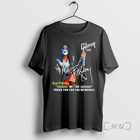 Trending Ace Frehley 1951 2025 Thank You For The Memories Signature