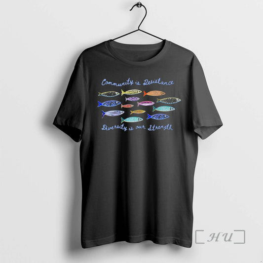 Trending Anti Ice Community Is Resistance Diversity Is Our Strength T-Shirts, Hoodie, Sweatshirt | AU18TeeNovaLab.com