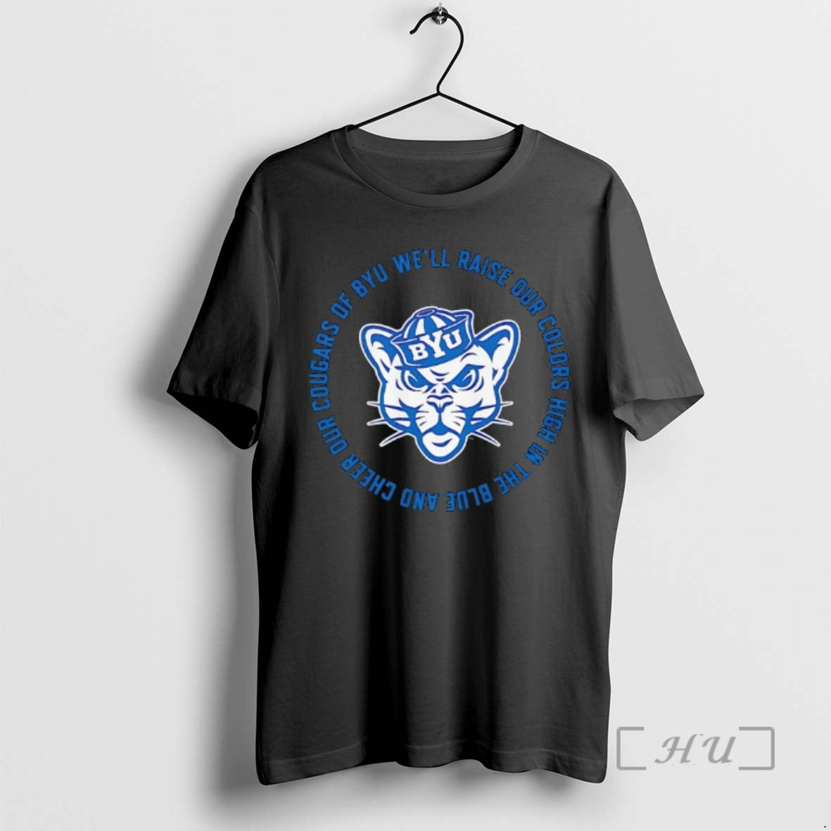 Trending Byu Cougars Well Raise Our Colors High In The Blue And Cheer Our Cougars T-Shirts, Hoodie, Sweatshirt